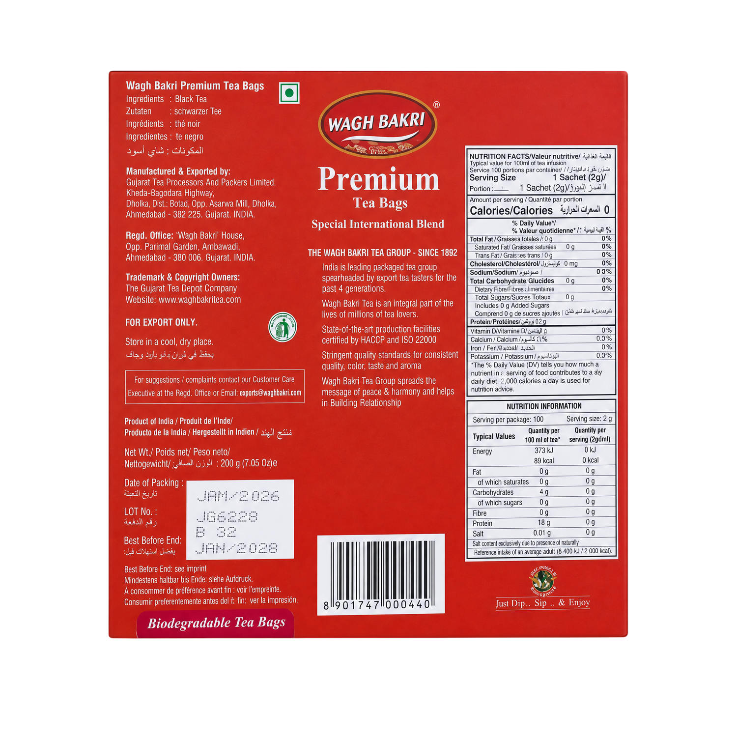Wagh Bakri Premium Chai